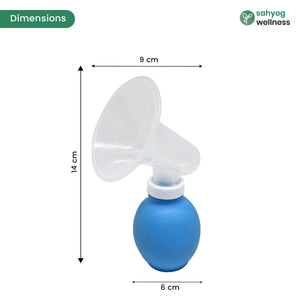 Sahyog Wellness Small Sized Travel Manual Breast Pump (Blue)