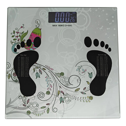 Sahyog Wellness Personal Digital Weighing Scale Machine with Glass Body having Capacity up to 180 KG with Battery (White)