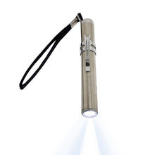 Load image into Gallery viewer, Sahyog Wellness Mini Medical Pocket Pen Torch with White Light (Silver)